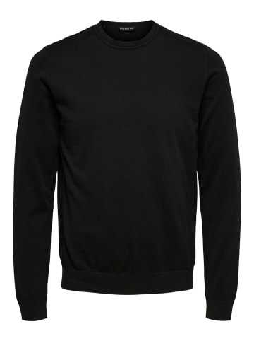 SELECTED HOMME Pullover SLHBERG CREW NECK B in Schwarz