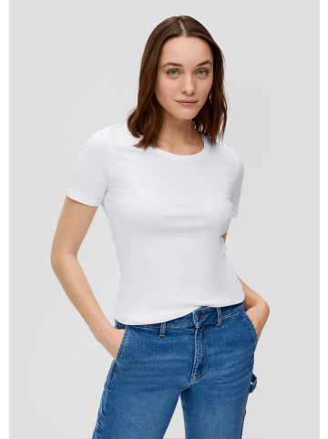 S. Oliver T-Shirt kurzarm in Weiß