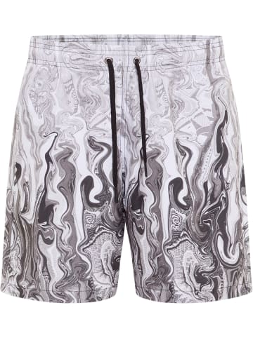 Carlo Colucci Bermudas Eiberger in Grau / Weiß