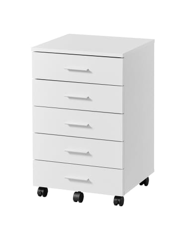 VASAGLE Aktenschrank Custos in Weiß - (B)42 x (H)65.7 x (T)40 cm