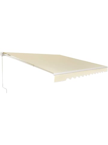 COSTWAY Markise 400x250cm mit kurbel in Beige