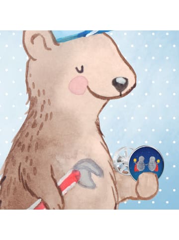 Mr. & Mrs. Panda abfluss stöpsel Sternzeichen Zwilling ohne Spruch in Sternenhimmel Blau