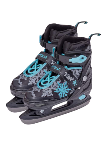 Apollo Schlittschuhe größenverstellbar " Ice Skates X-Pro " in schwarz/mint