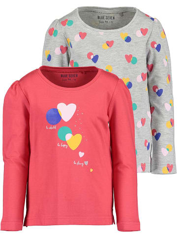 Blue Seven Mädchen Longsleeve im 2er-Pack in Mehrfarbig