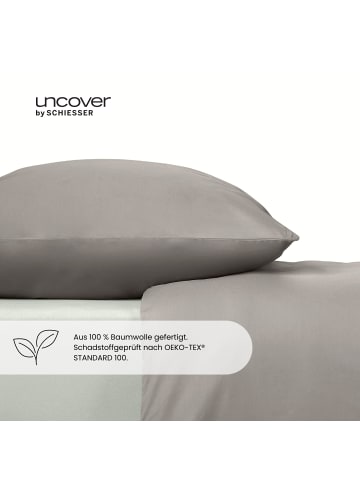 UNCOVER BY SCHIESSER Renforcé-Bettwäsche-Set Uncover by Schiesser Soho in Hellgrau