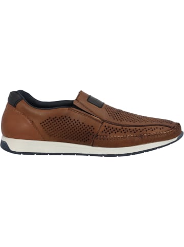 rieker Sportliche Slipper in tabacco/ozean/nuss