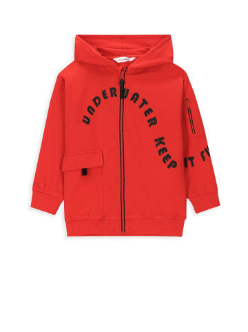 Coccodrillo Sweatshirt mit Reißverschluss in rot