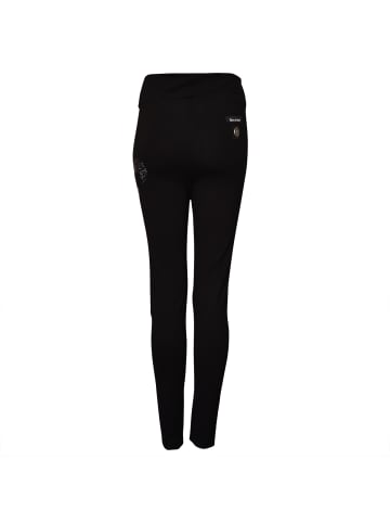 Roberto Geissini Lilie Ornament Leggins Schwarz