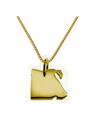 Schmuckador 50cm Halskette + Ägypten Anhänger in 585 Gelbgold in gold