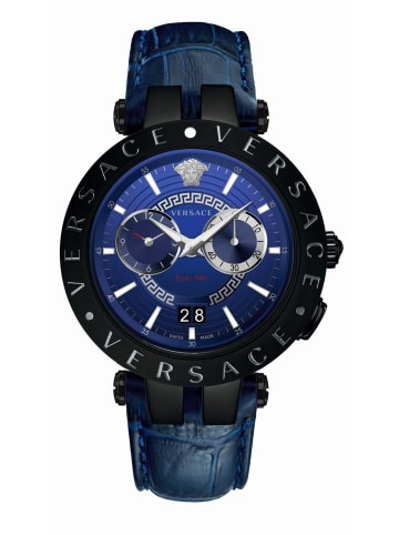 Versace Schweizer Uhr New V-Race in blau