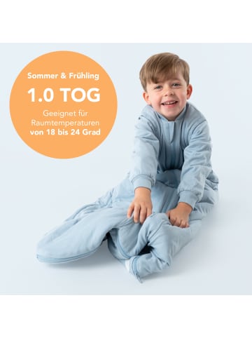 Schlummersack Babyschlafsack, 1.0 TOG in Blue Ice