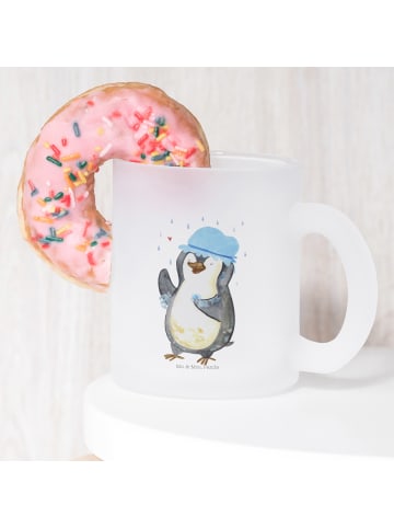 Mr. & Mrs. Panda Tee Tasse Pinguin Duschen ohne Spruch in Transparent