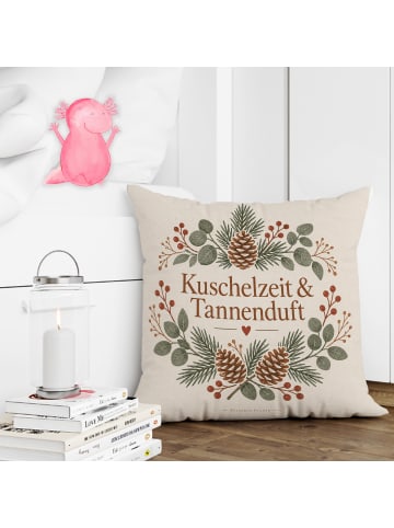 Mr. & Mrs. Panda Kissen 40x40 Botanische Anordnung nordisch Desi... in Weiß