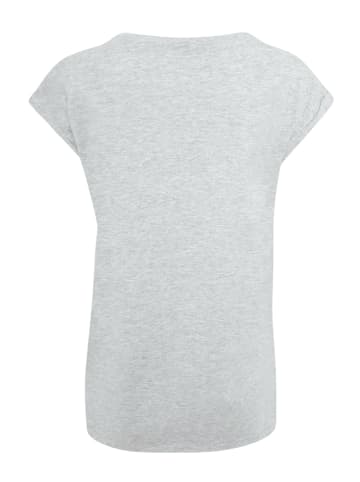 F4NT4STIC Extended Shoulder T-Shirt Guns 'n' Roses Vintage Logo Black in grau meliert