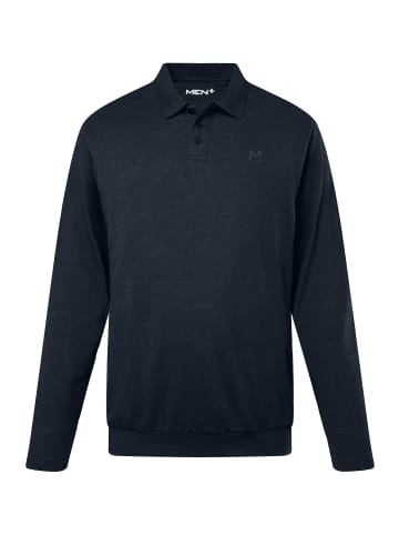 Men Plus Poloshirt in navy blau