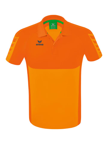 erima Six Wings Poloshirt in new orange/orange