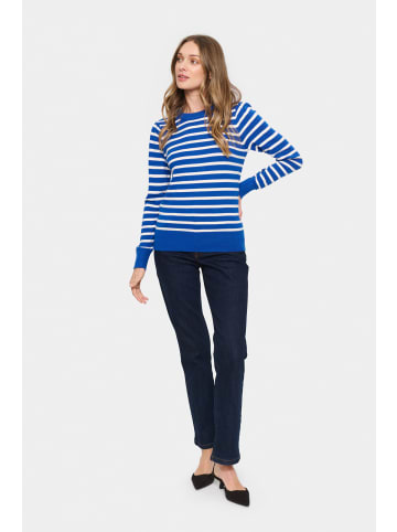 SAINT TROPEZ Strickpullover FikamSZ in Surf Blue
