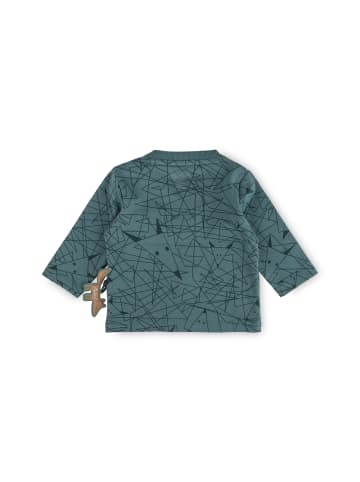 Sigikid Langarmshirt Wild Fox in Ozeangrün