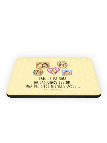 Mr. & Mrs. Panda Pinnwand Magnet Igel Familie mit Spruch in Gelb Pastell