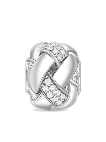 GNOCE Sterling Silber Zirkonia Knoten Charm