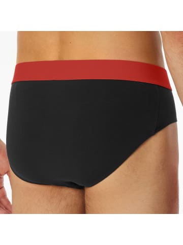 Schiesser Baumwolle, Single-Jersey Slip im 3er-Pack in schwarz