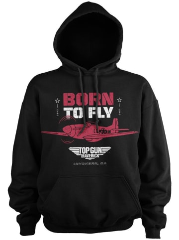 TOP GUN Hoodie in Schwarz