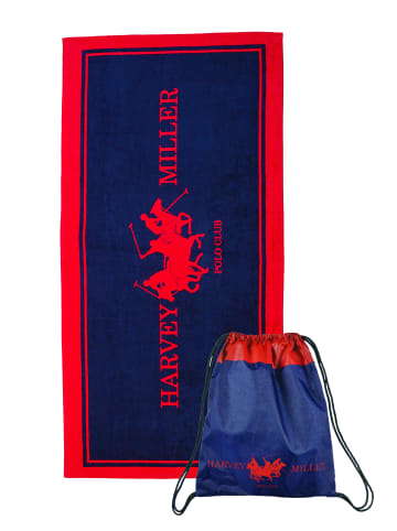 HARVEY MILLER POLO CLUB Badetuch in dunkelblau