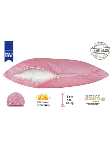 JACK Outdoor Dekokissen 30x50cm inkl. XXL Füllung in Weinrpsé