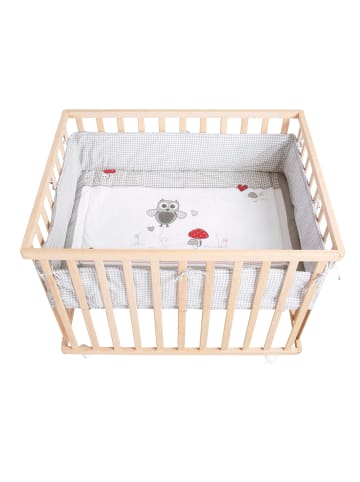 roba Laufgitter Adam & Eule Holz natur inkl. Schutzeinlage & Rollen