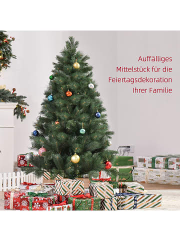 HOMCOM Weihnachtsbaum-Ø90 x 210H cm-Grün