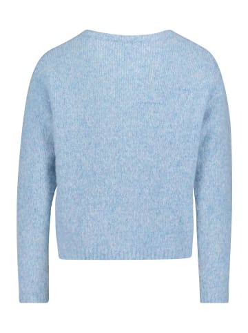 CARTOON Strick-Cardigan mit Rundhalsausschnitt in Light Blue Melange