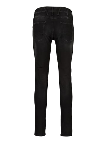 Replay Anbass Slim Fit Jeans Hyperflex Re-Used in schwarz