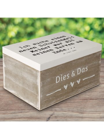 Mr. & Mrs. Panda Box Spruch Neuer Schutz mit Spruch in Weiß