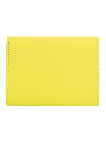 DuDu Geldbörse Leder 10 cm in citrus yellow