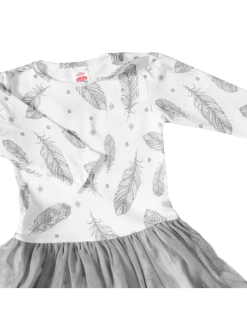 Makoma Babykleid Federn in weiss
