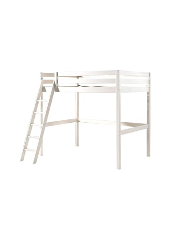 58 aufm Kessel HOCHBETT Katherina 209x190x215 aus Massivholz in Weiß