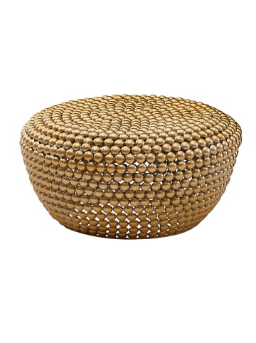 KADIMA DESIGN Couchtisch Aluminium 60x60x30 cm Wohnzimmertisch Metall Rund