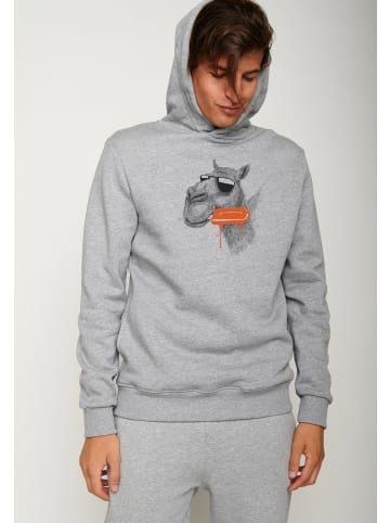 GreenBomb Hoodie Animal Camel in Heidekraut Grau