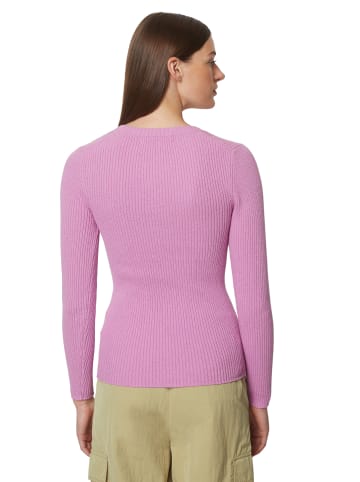 Marc O'Polo Rundhalspullover slim in berry lilac