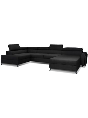 MF Design Joseppe Recamiere Links in Schwarz -  (L) 200 x (B) 360 x (H) 92 cm