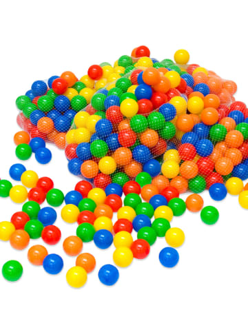 LittleTom 9000x Bällebadbälle Elias 5,5 cm im 5-Farben-Mix