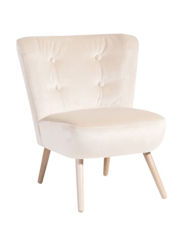58 aufm Kessel SESSEL Kassi Bezug Samtvelours Buche natur / creme
