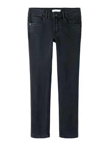 name it Thermojeans NKMSILAS SLIM FLEECE in black denim