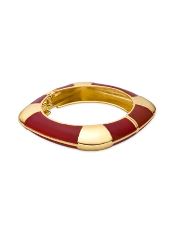 Luxenter Armband in 18 Karat Gelbgold-Optik und rot lackiert – Souda