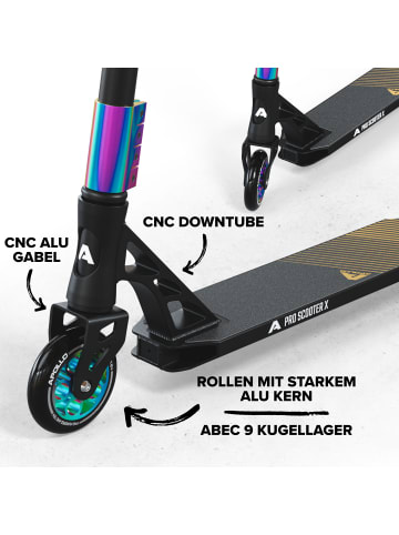 Apollo Stunt Scooter " Genesis Pro X - Rainbow " in rainbow