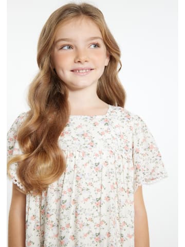 DreiMaster Vintage Mädchen (Kids) Kleid in Weiss Blume