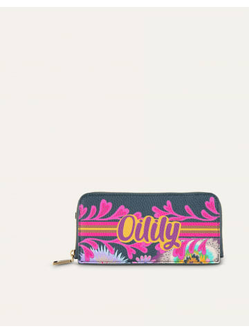 Oilily Card Zip Wallet Fanfare in Grün