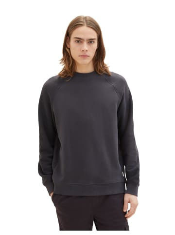 TOM TAILOR Denim Sweatshirt in coal grey