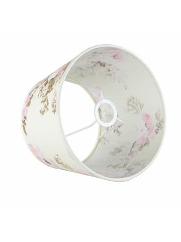 Licht-Erlebnisse Lampenschirm Ø 19.5 x (H)14 cm in Ecru Rosa