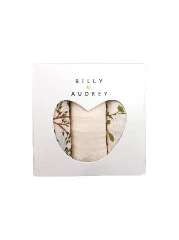 Billy Loves Audrey DREIERPACK MUSSELIN MULLTÜCHER  | SECRET GARDEN in Secret garden